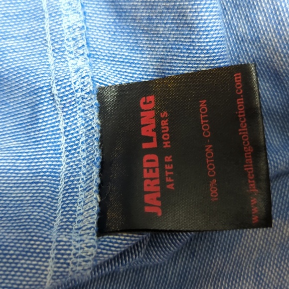 Jared Lang After Hours Paisley Flip Cuff Shirt 100% Cotton Size 2XL in Blue - Picture 8 of 9